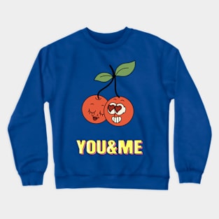 You & Me.Two Сherries Crewneck Sweatshirt